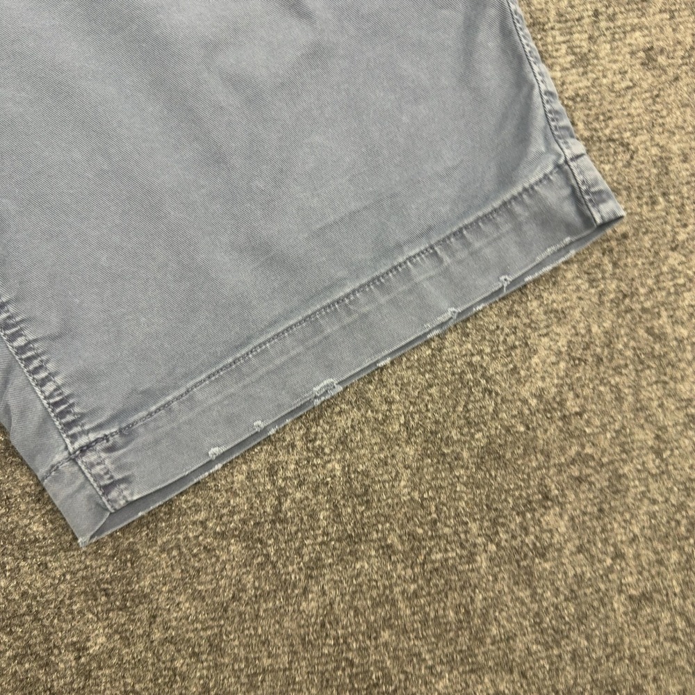 American Eagle Shorts Mens 32 Blue Cotton Flex Chino Flat Front Casual Summer - Picture 3 of 9